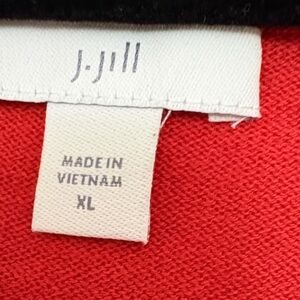 J. Jill Vibrant Red Knit Top